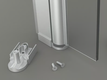 SHP01 - Anodized aluminium Shower door hinge by GH ITALY - view 2